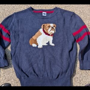 Janie And Jack Boys Bulldog Sweater Size 3